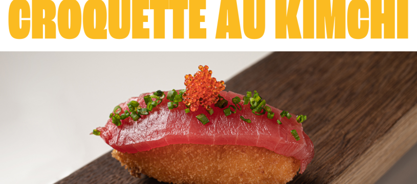 Croquette au kimchi